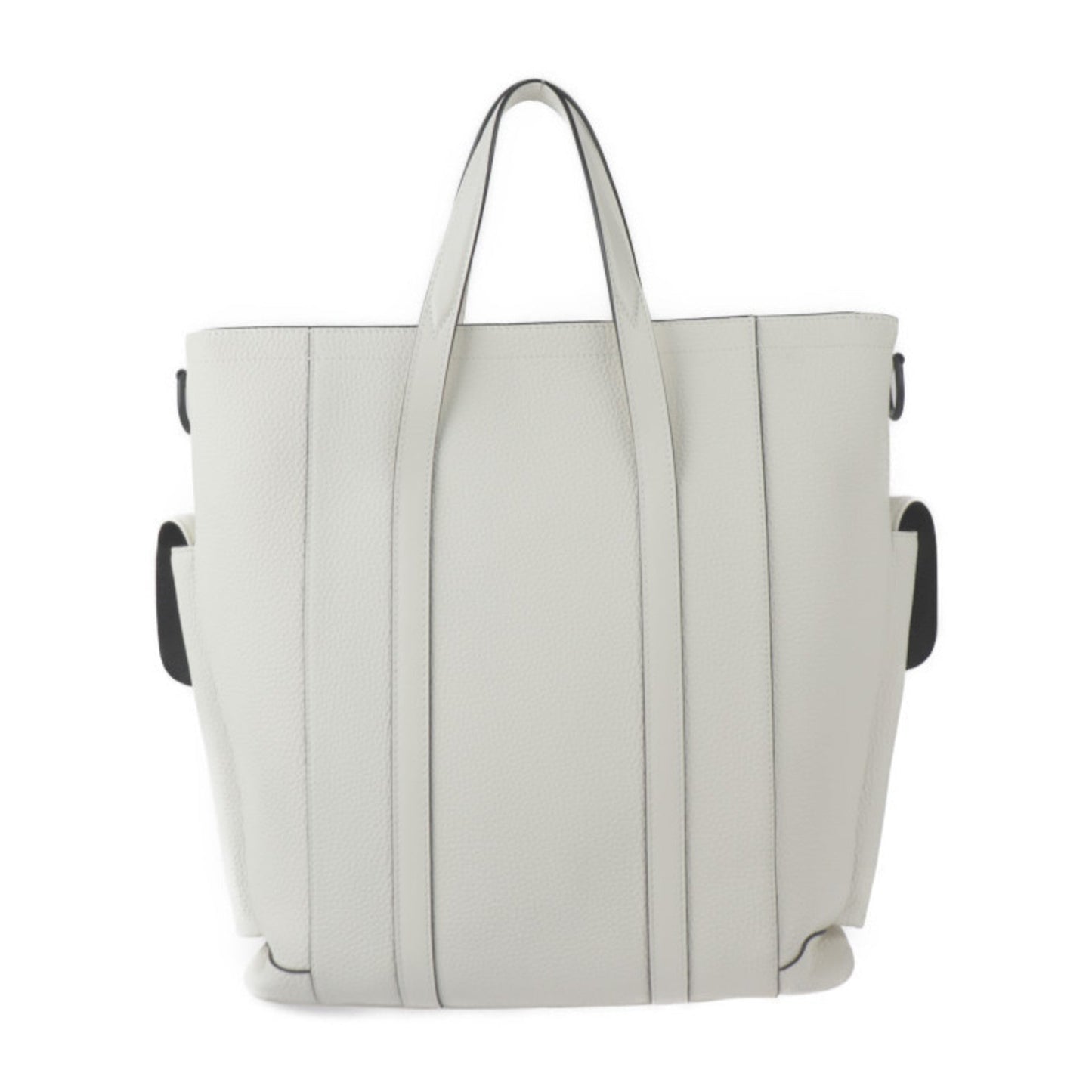 Louis Vuitton Blanc White Leather Handbag Shoulder Bag