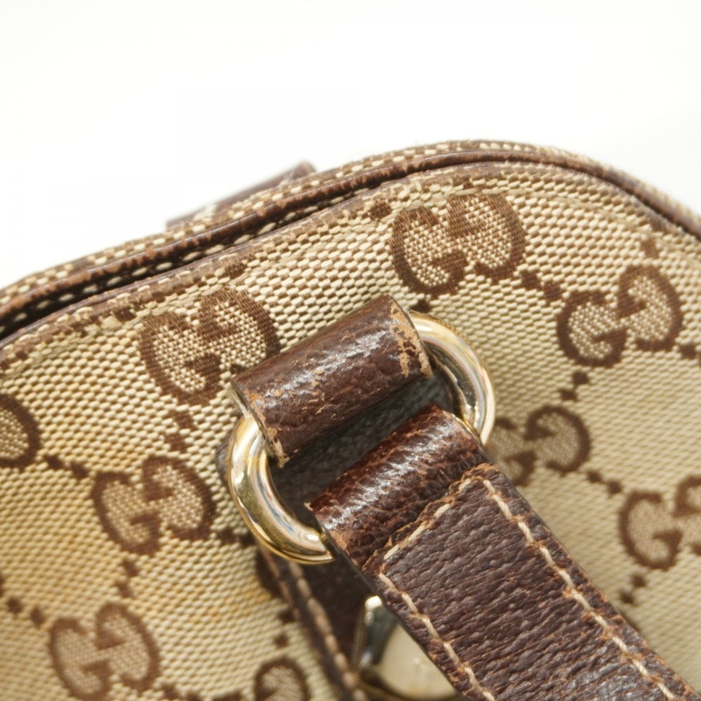 Gucci Brown Canvas Tote Bag
