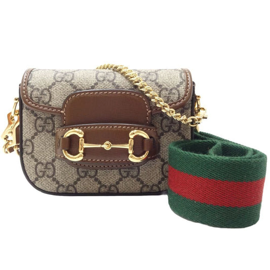 Gucci Beige Brown Gg Supreme Canvas Shoulder Bag ()