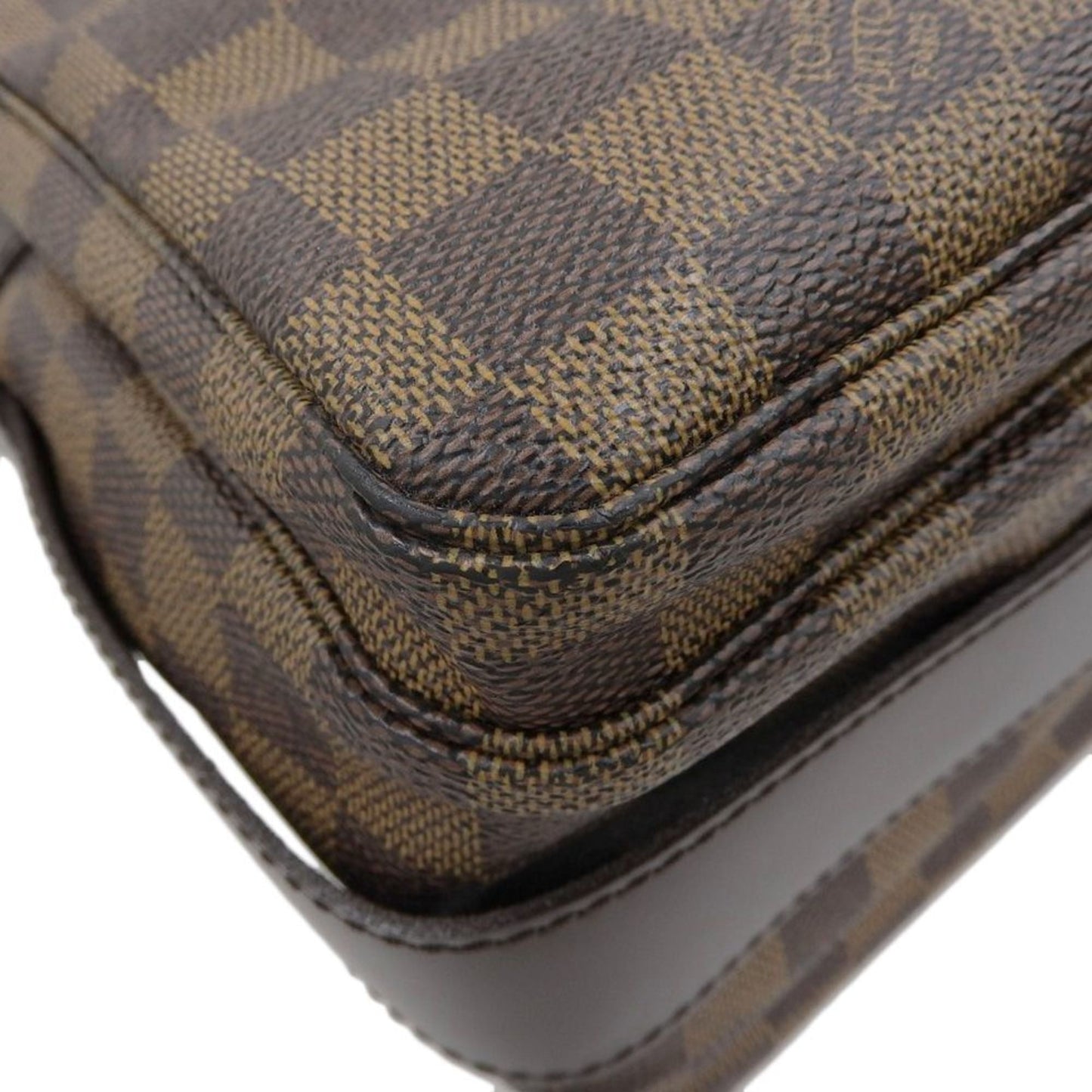 Louis Vuitton Damier Canvas Ebene Damier Canvas Shoulder Bag