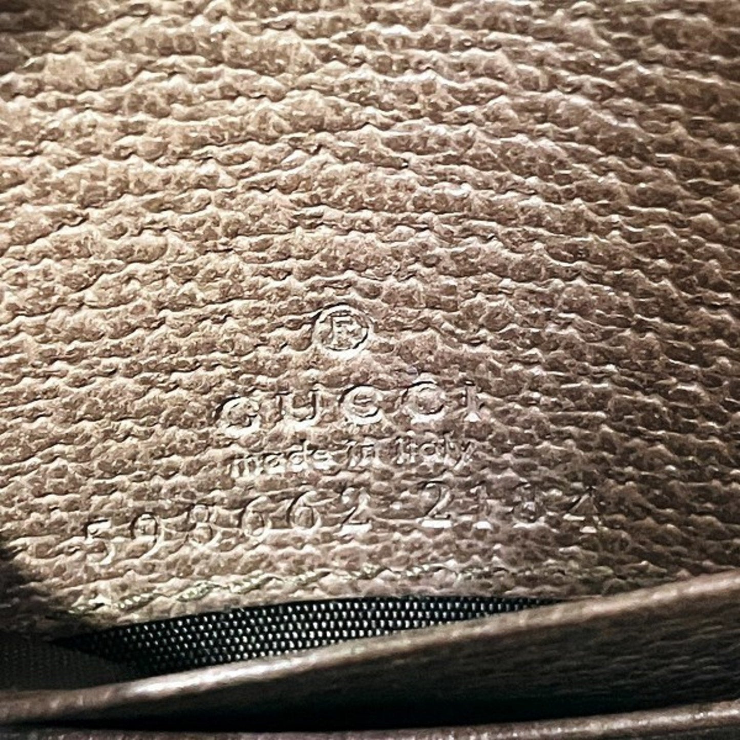 Gucci Beige Dark Brown Canvas Leather Wallet (Bi-Fold)