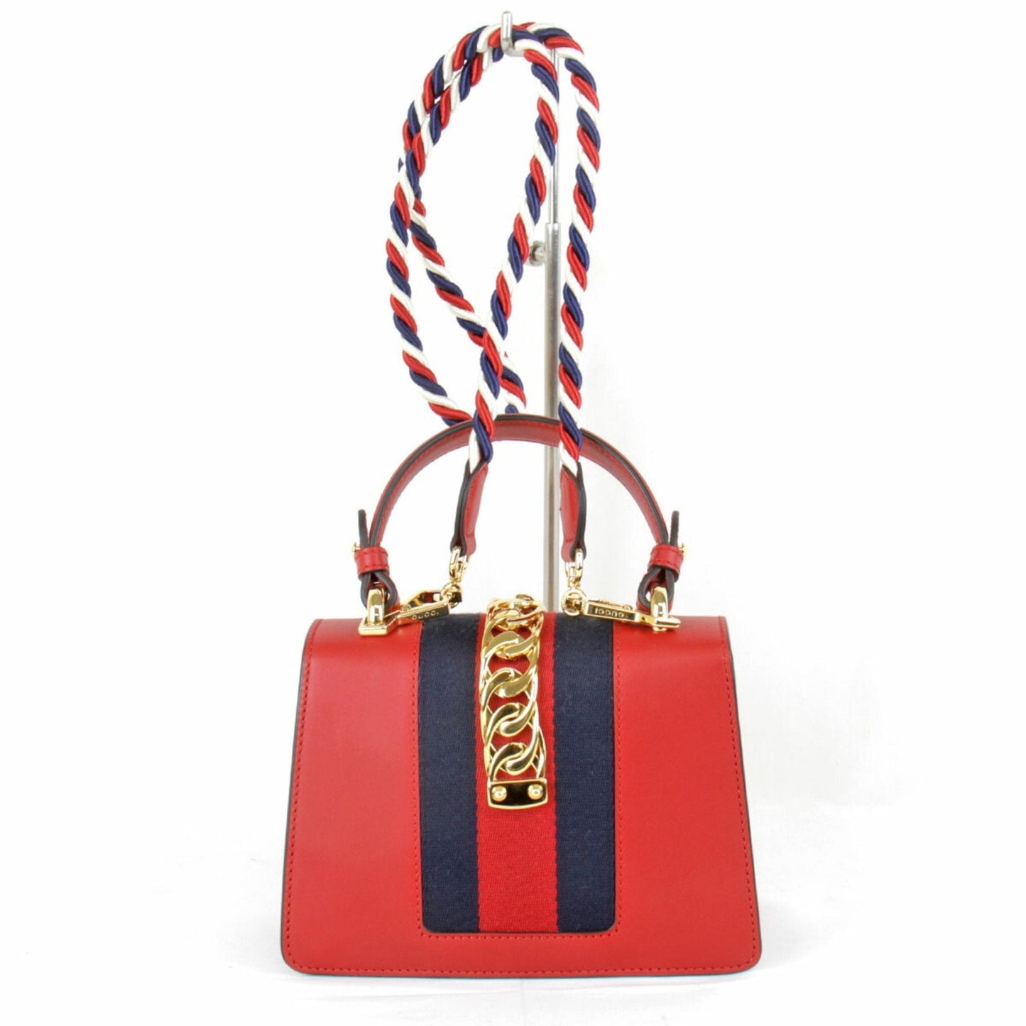 Gucci Red Color Leather Shoulder Bag