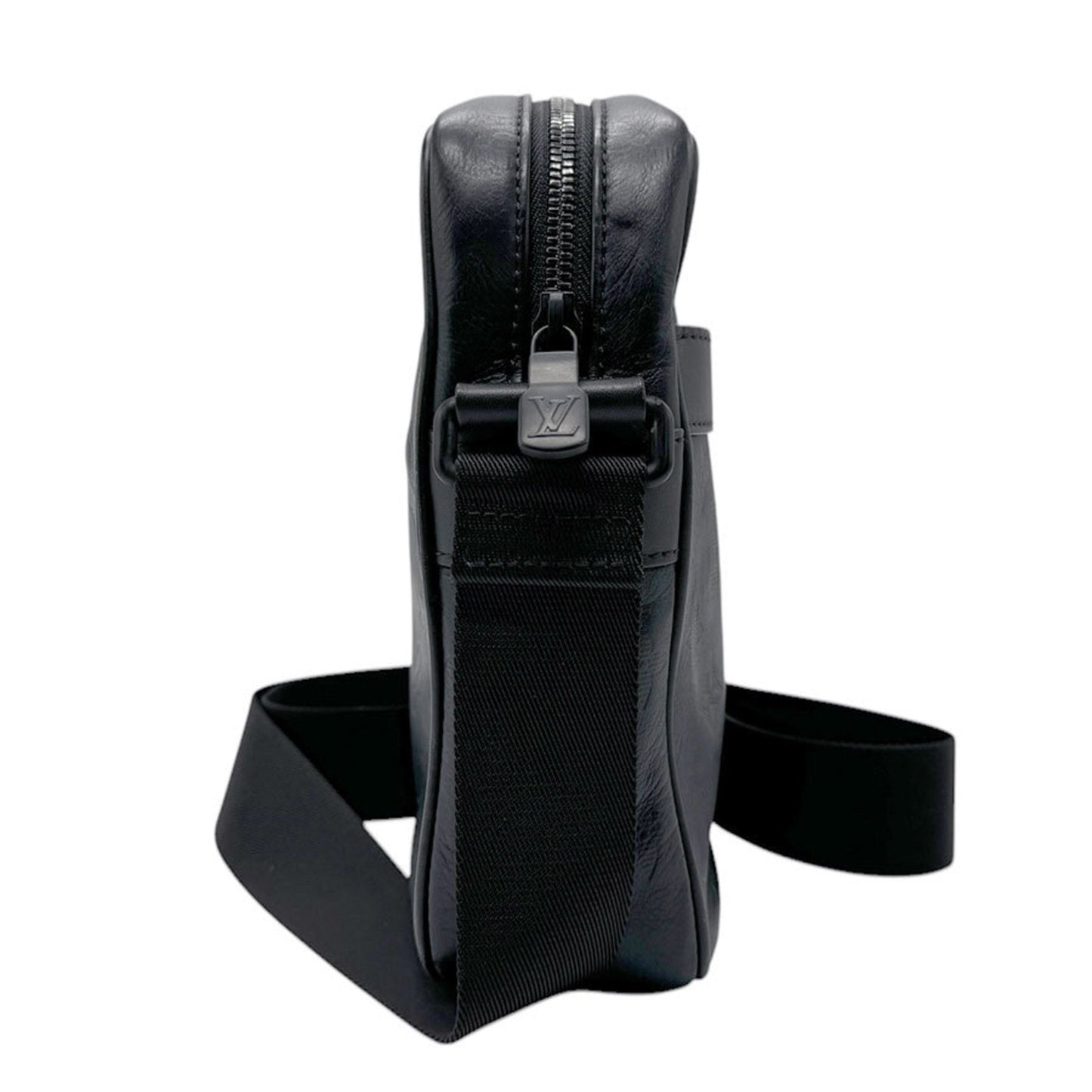 Louis Vuitton Black Leather Shoulder Bag
