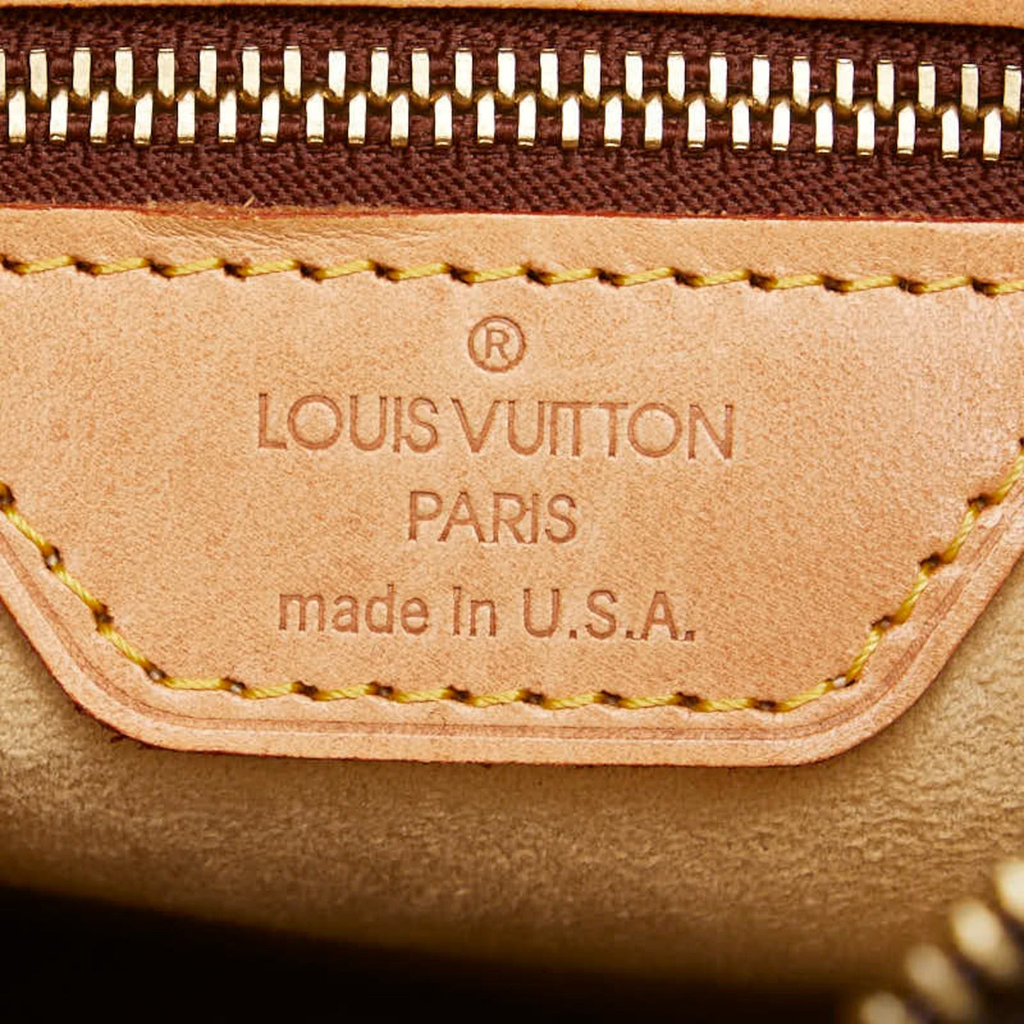 Louis Vuitton Brown Pvc Leather Handbag Shoulder Bag