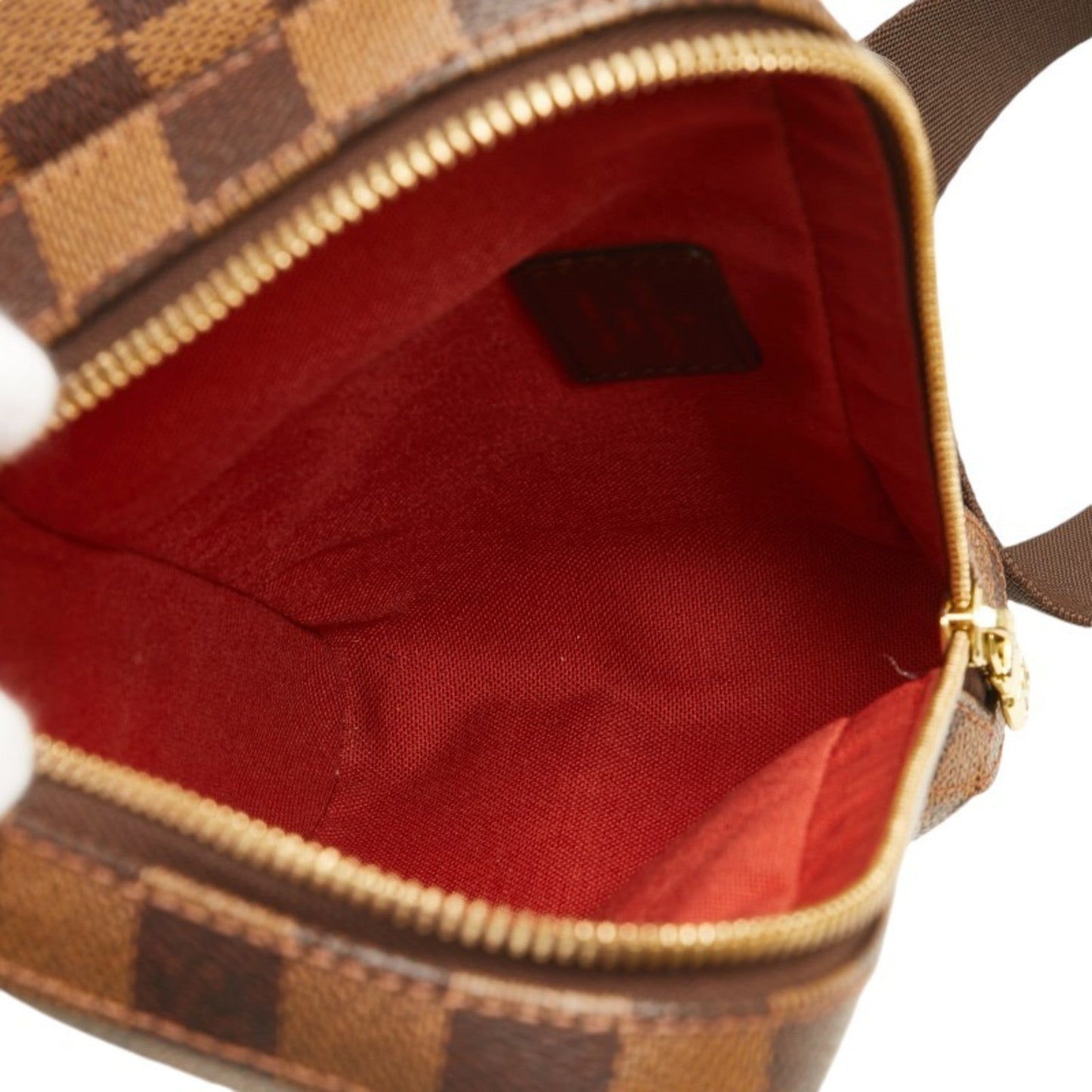 Louis Vuitton Brown Pvc Leather Shoulder Bag Sling Bag