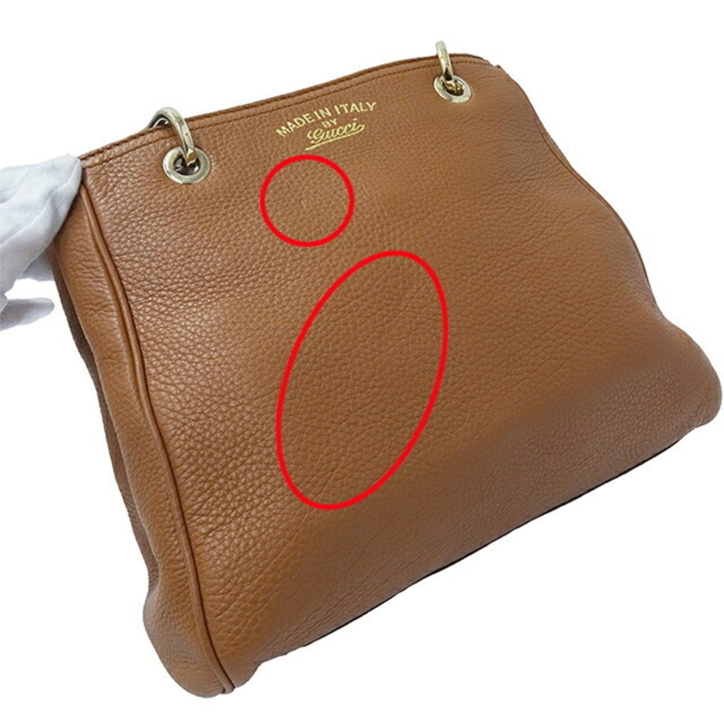 Gucci Brown Leather Handbag Shoulder Bag
