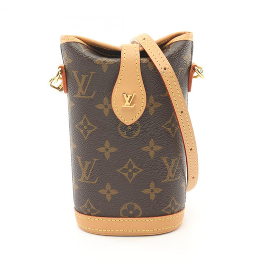 Louis Vuitton Brown Monogram Pvc Coated Canvas Leather Shoulder Bag ()