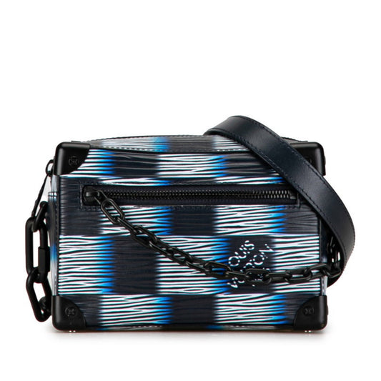 Louis Vuitton Damier Black Damier Canvas White Leather Shoulder Bag ()