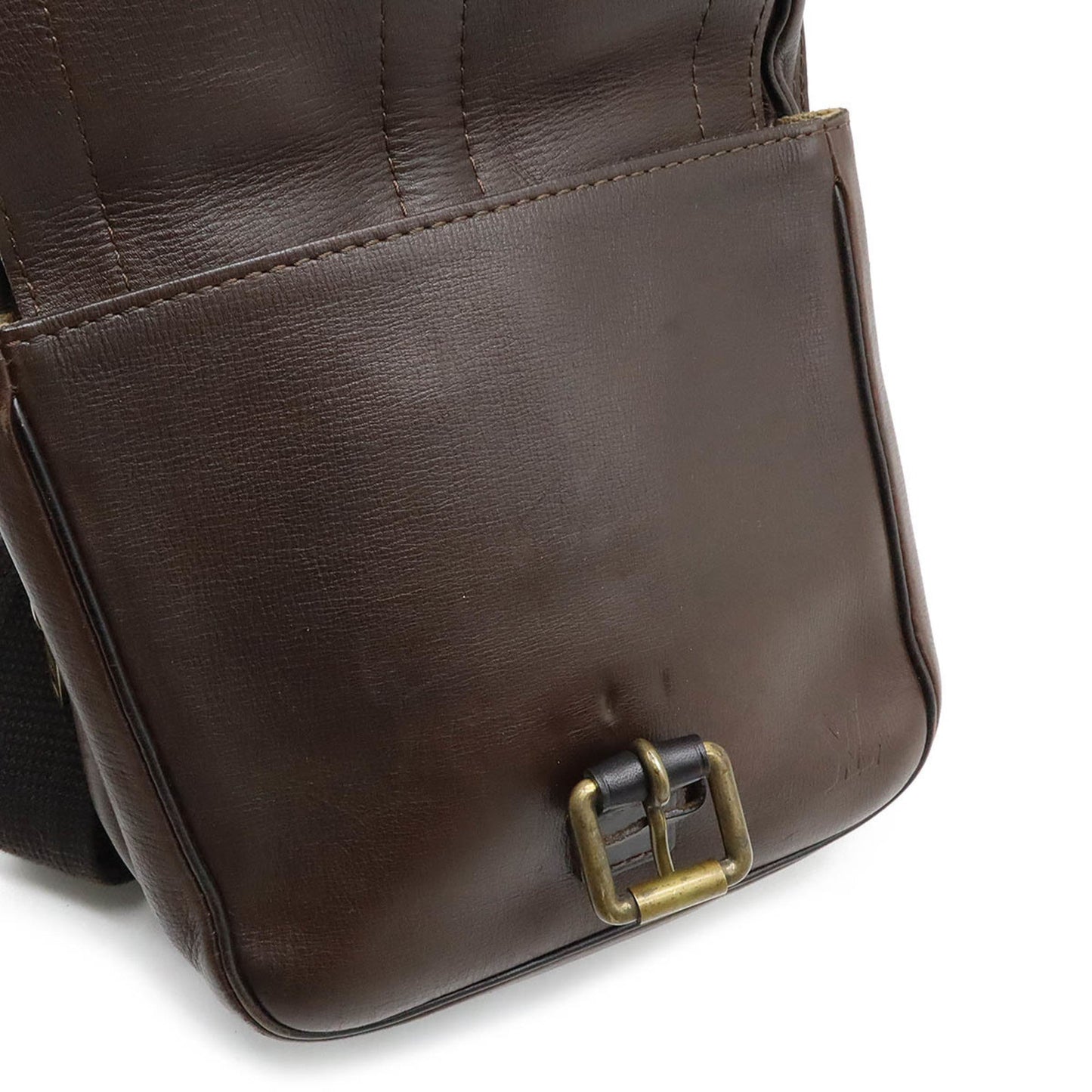 Louis Vuitton Coffee Utah Leather Shoulder Bag