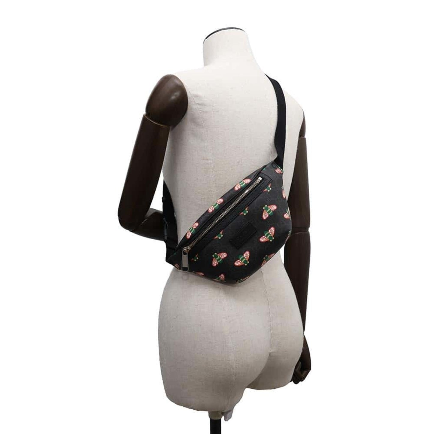 Gucci Black Gg Supreme Fanny Pack Sling Bag
