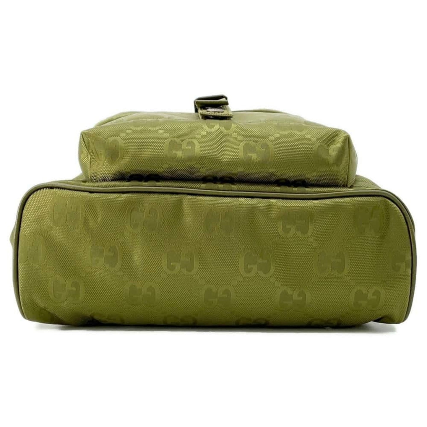 Gucci Khaki Nylon Leather Backpack