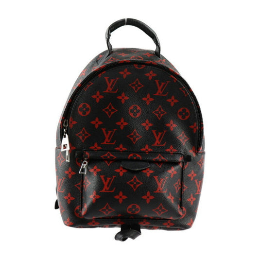 Louis Vuitton Black Monogram Red Color Monogram Backpack Handbag ()