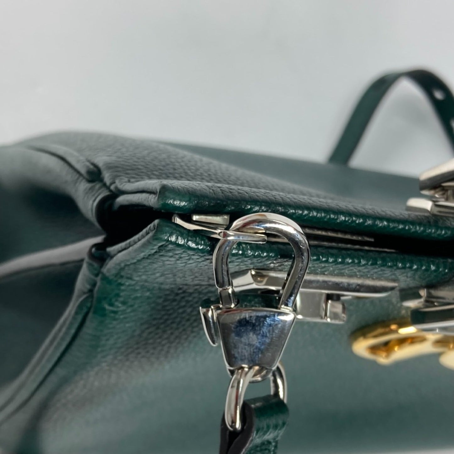 Gucci Green Leather Handbag