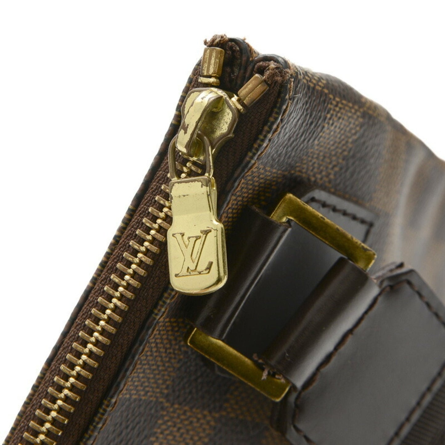 Louis Vuitton Damier Canvas Ebene Damier Canvas Pochette Shoulder Bag