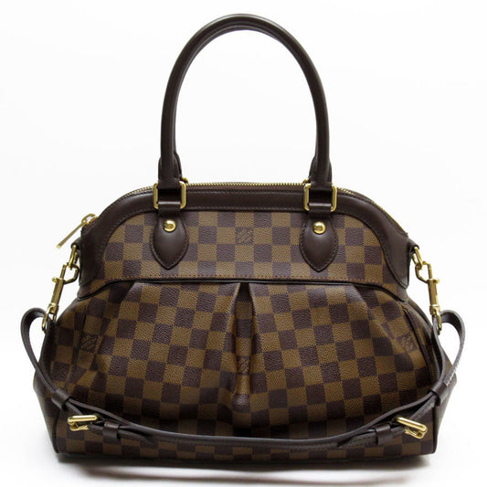 Louis Vuitton Brown Damier Canvas Handbag Shoulder Bag ()