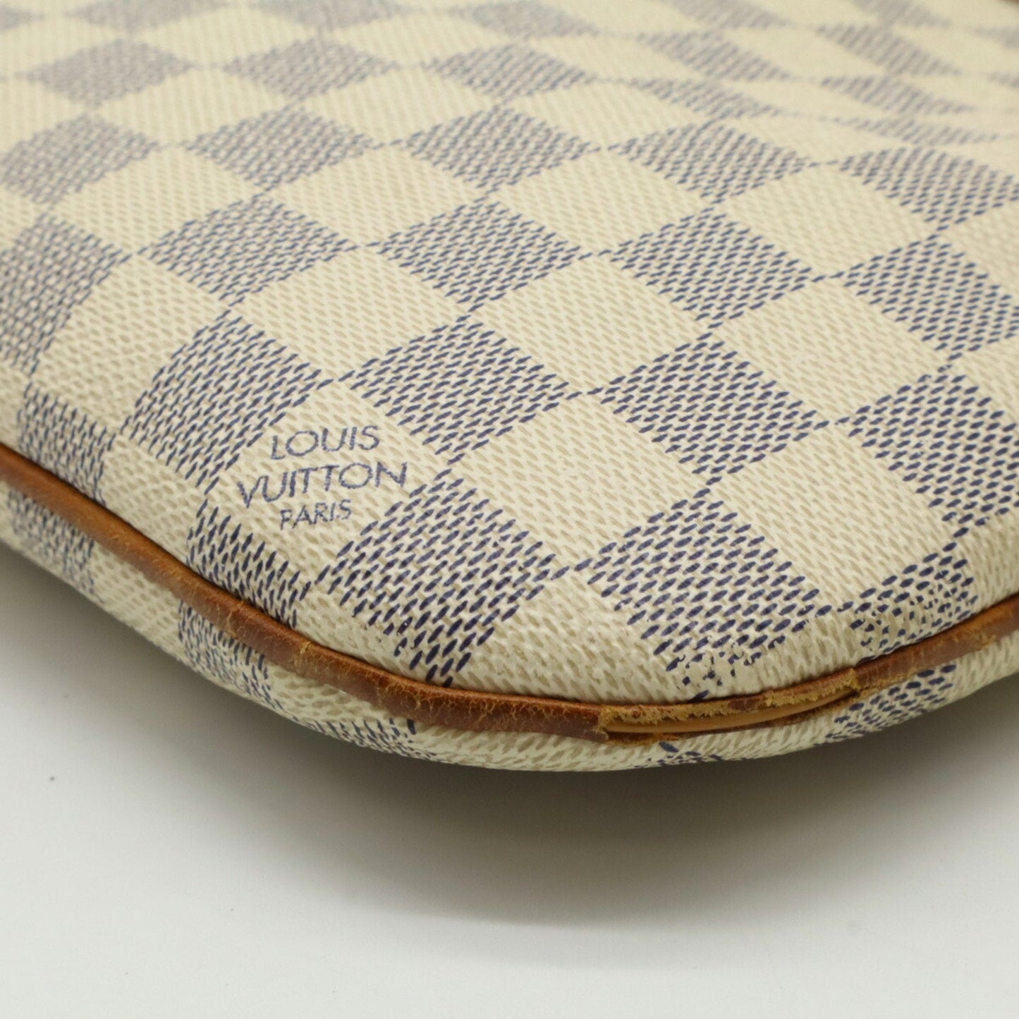 Louis Vuitton Damier Azur Ivory Pvc Pochette Shoulder Bag