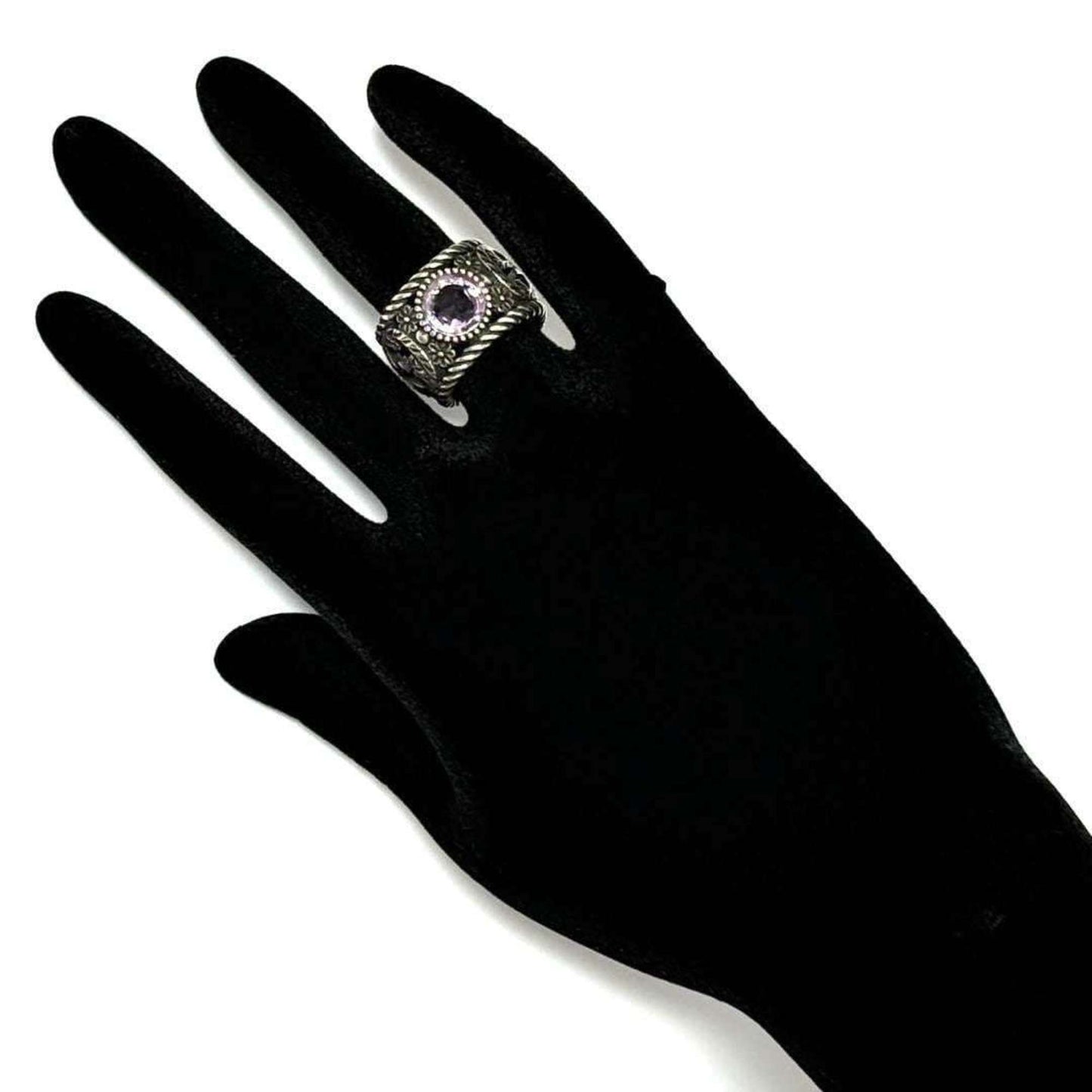 Gucci Silver Rhinestone Silver 925 Band Ring