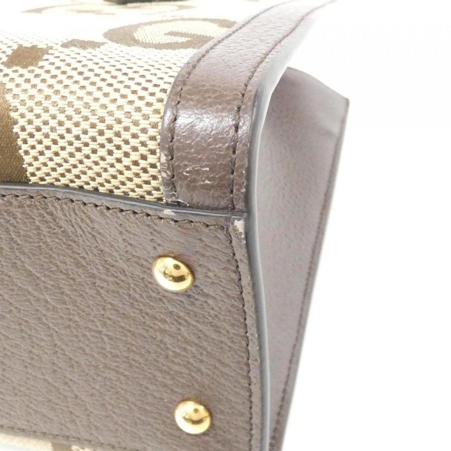 Gucci Beige Brown Gg Canvas Handbag