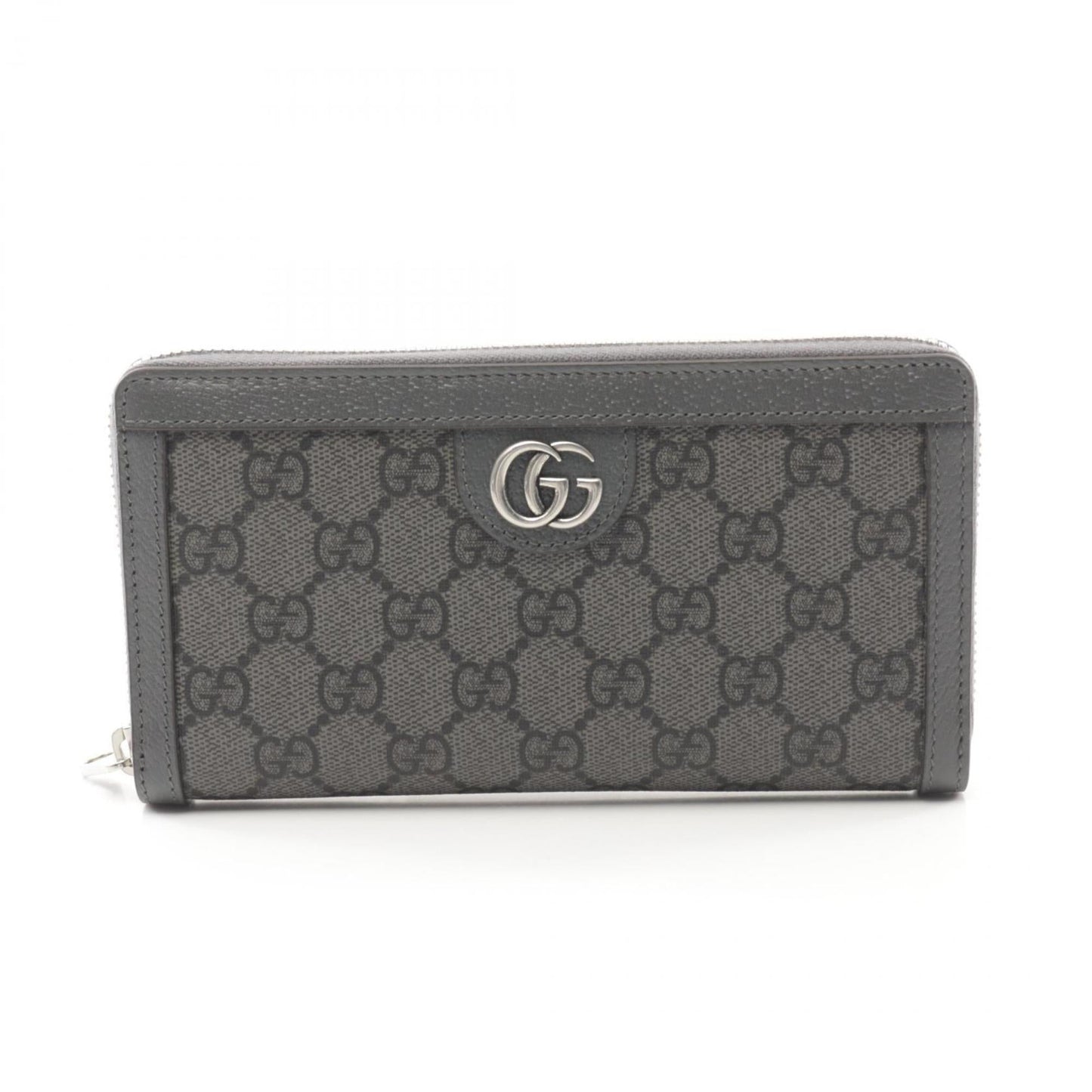 Gucci Gray Gg Supreme Leather Long Wallet (Bi-Fold) ()