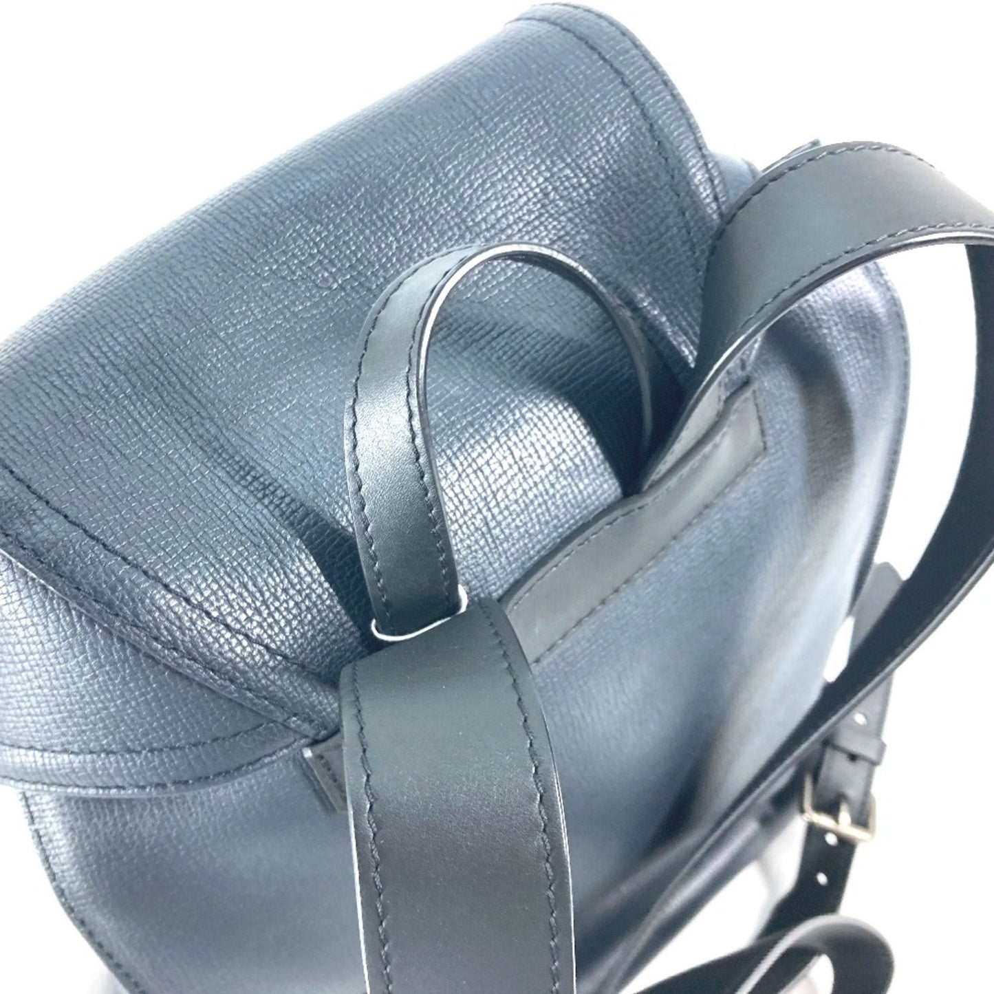 Louis Vuitton Navy Leather Backpack
