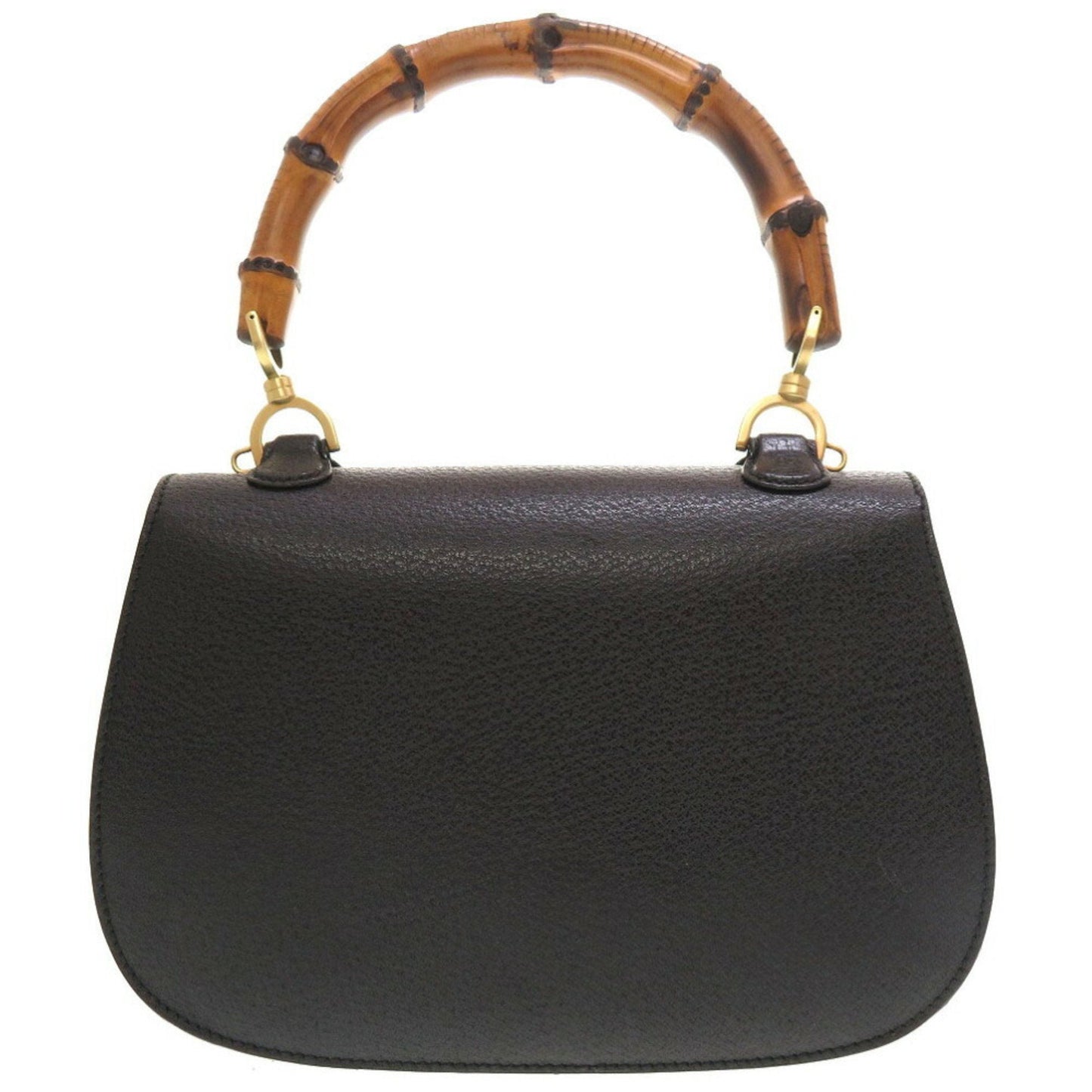 Gucci Black Bamboo Handbag