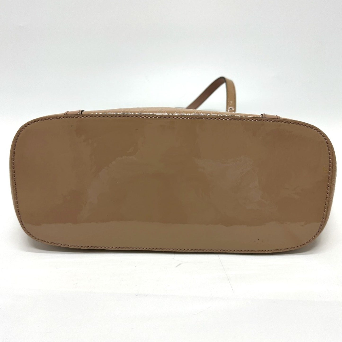 Gucci Beige Patent Leather Tote Bag