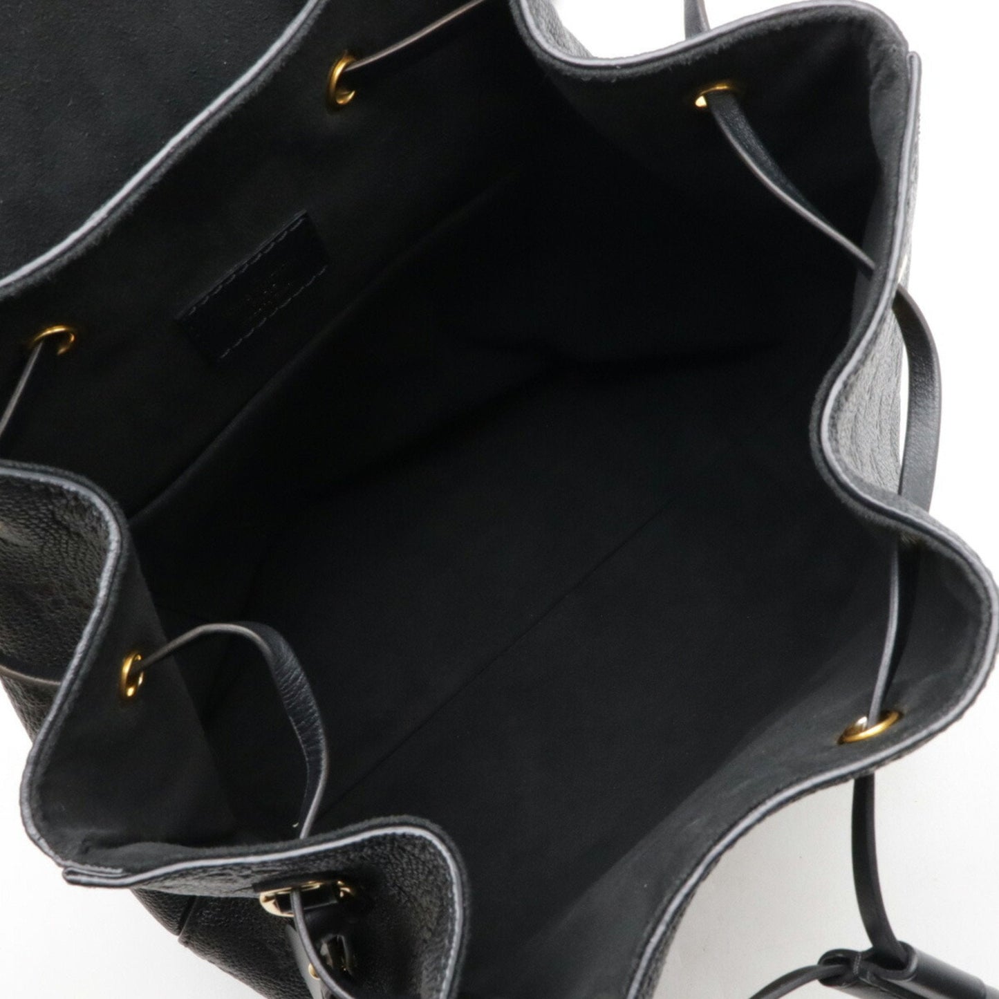Louis Vuitton Black Noir Monogram Empreinte Leather Backpack