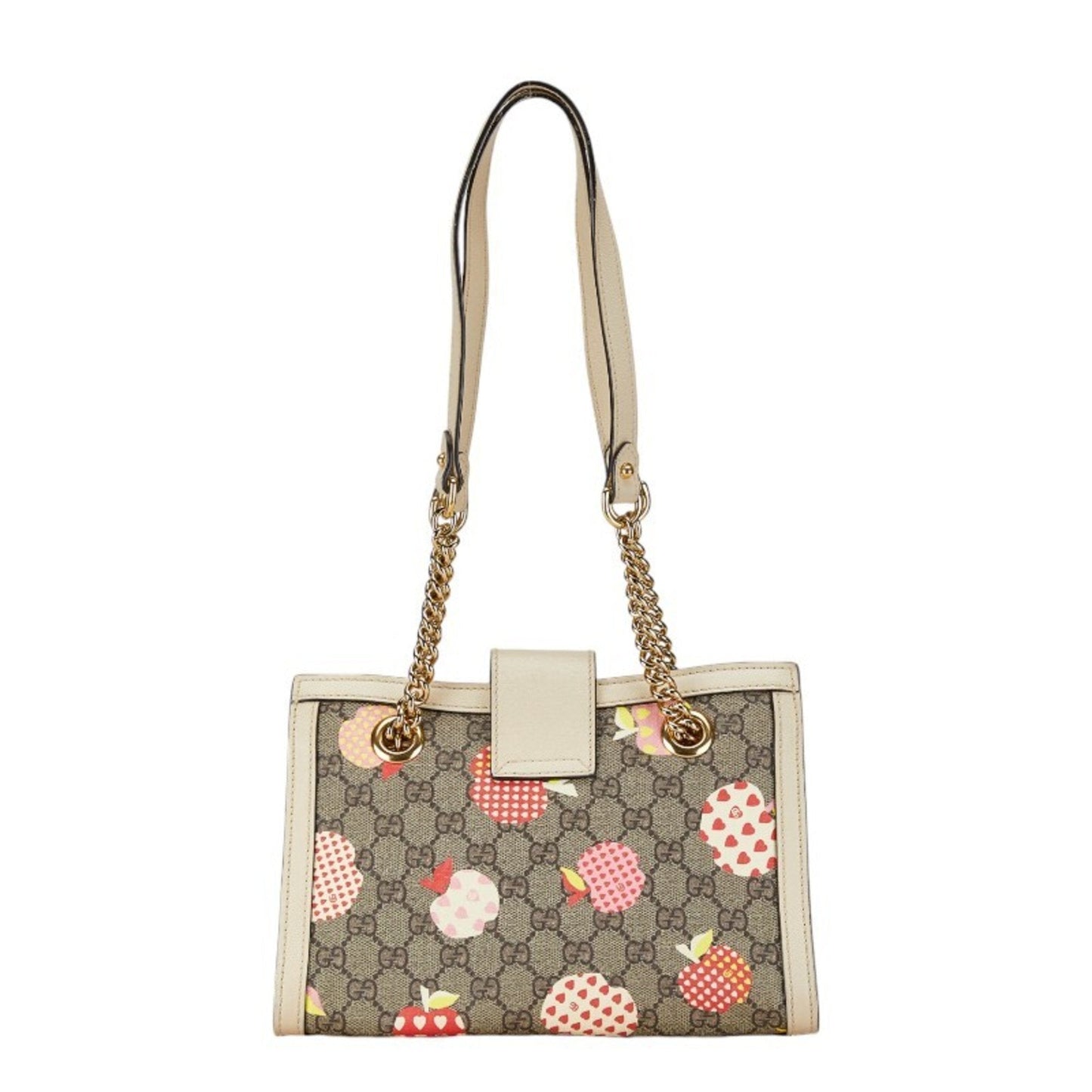 Gucci Beige Black Pvc Leather Shoulder Bag