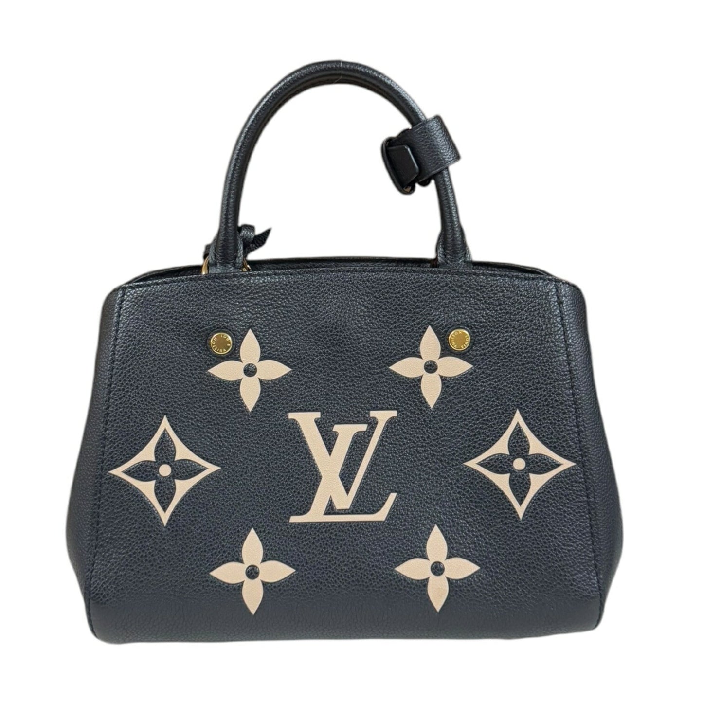 Louis Vuitton Monogram Empreinte Beige Black Monogram Empreinte Shoulder Bag