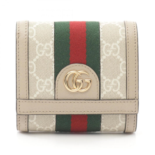 Gucci Beige Multi-Color Pvc Leather Wallet (Bi-Fold) ()