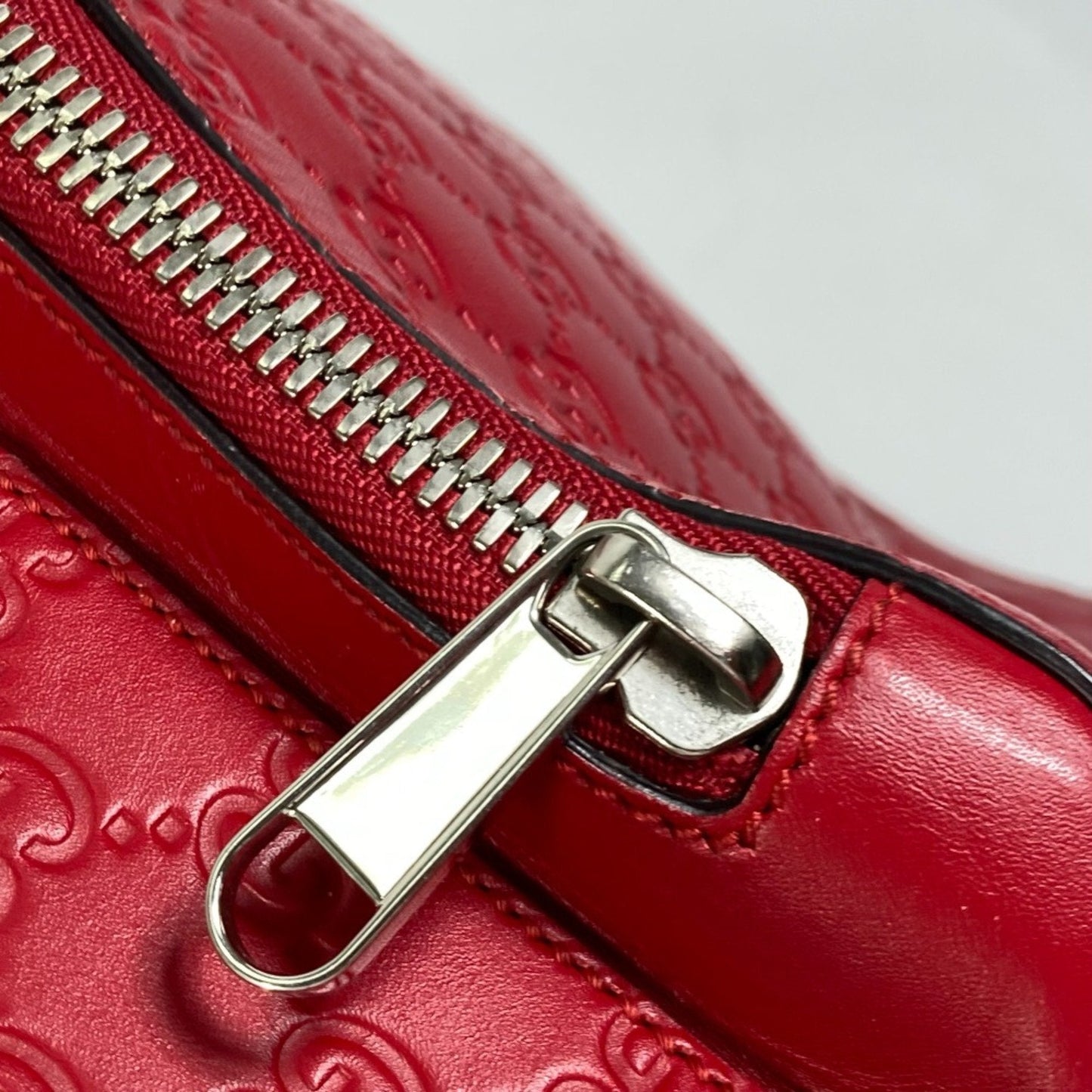 Gucci Red Leather Backpack