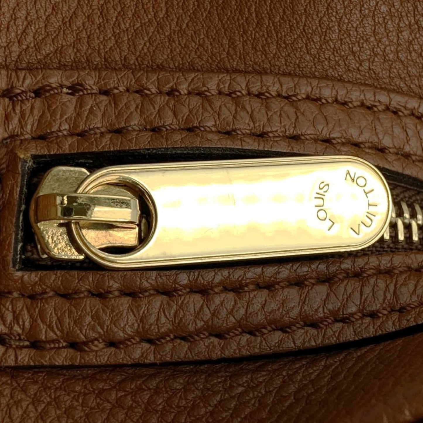 Louis Vuitton Brown Leather Shoulder Bag