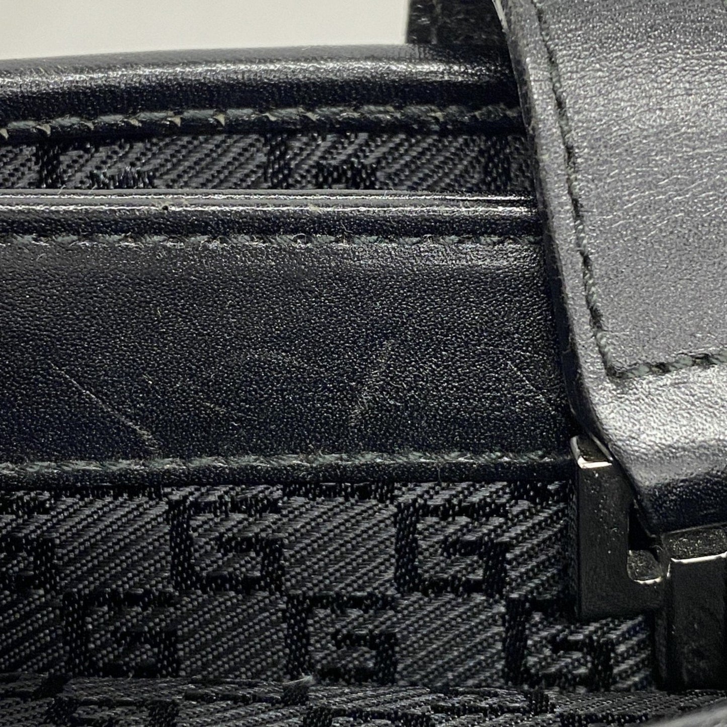 Gucci Black Canvas Shoulder Bag