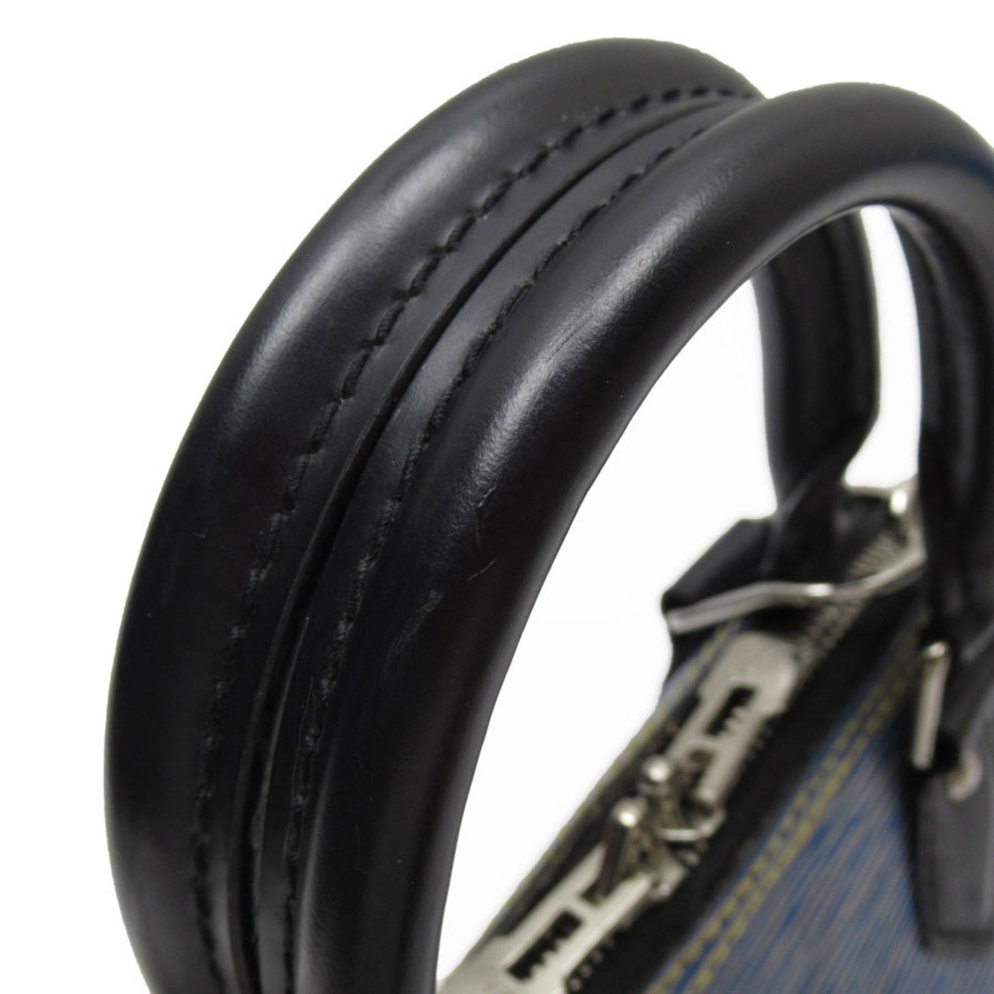 Louis Vuitton Black Blue Epi Leather Handbag Shoulder Bag