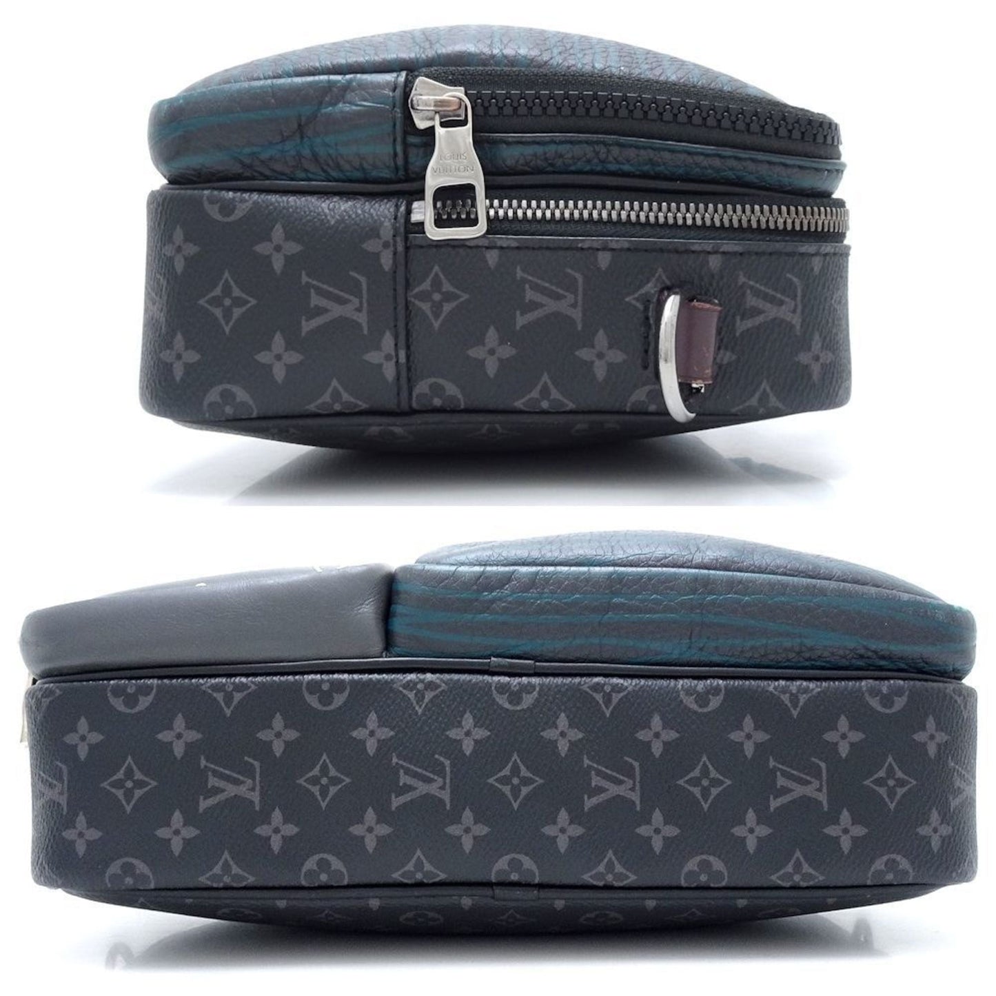 Louis Vuitton Black Canvas Leather Shoulder Bag