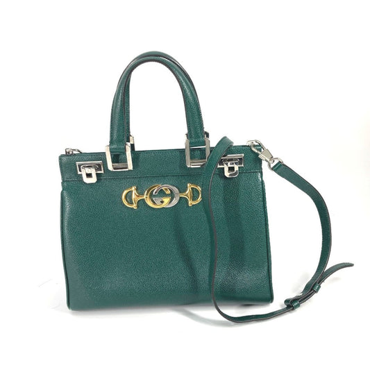 Gucci Green Leather Handbag ()