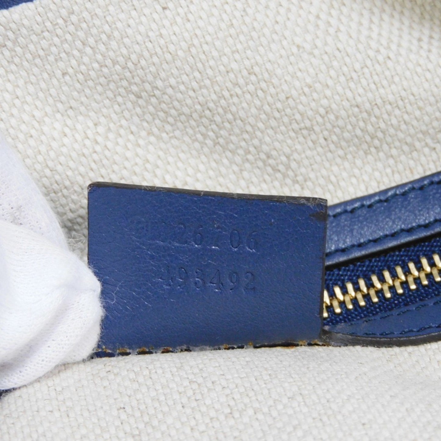 Gucci Soho Navy Patent Leather Shoulder Bag