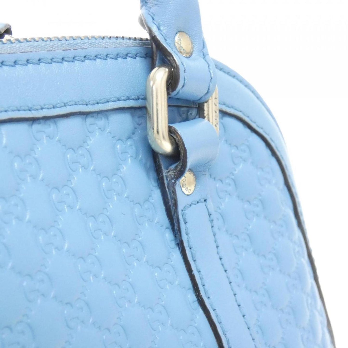 Gucci Light Blue Leather Handbag