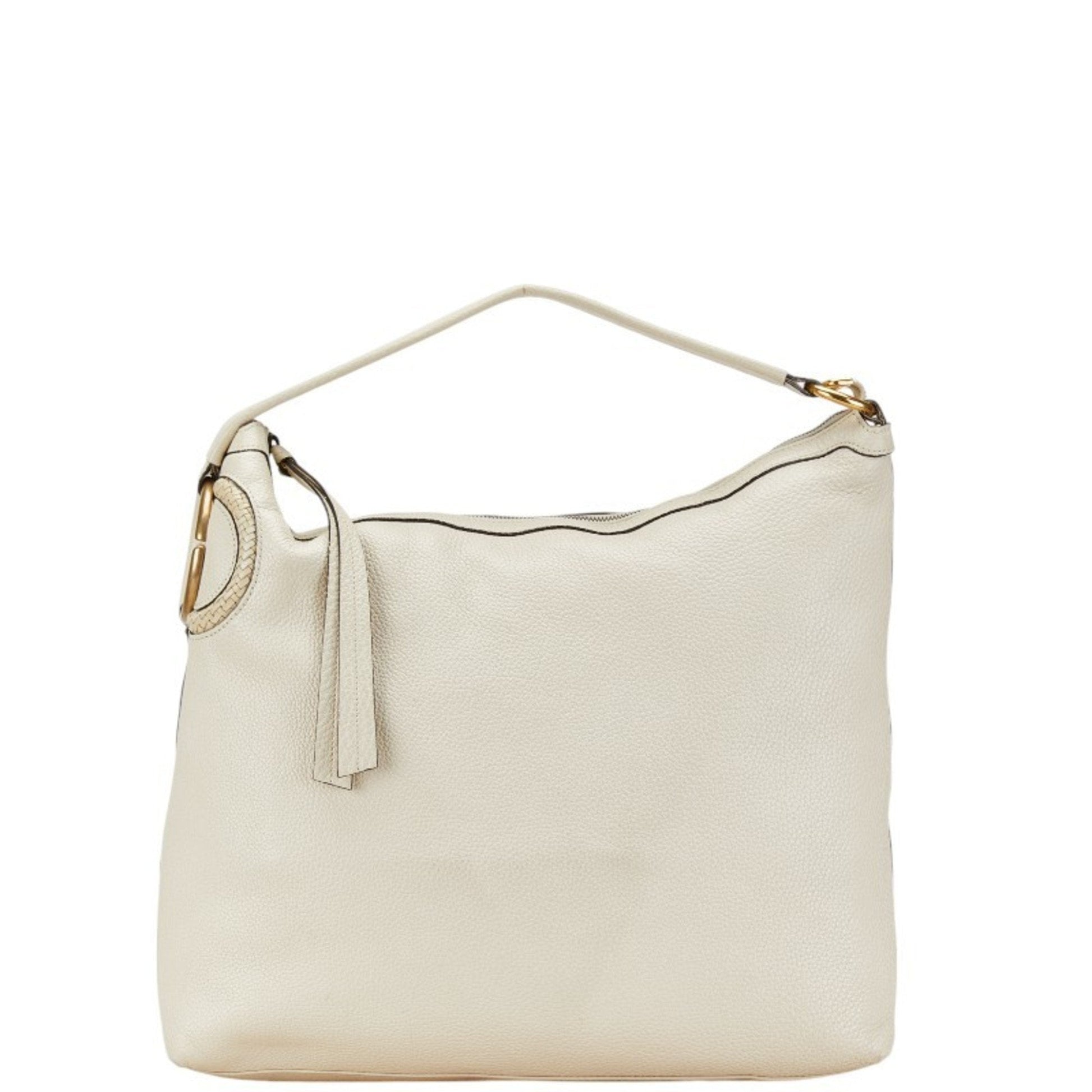 Gucci Ivory Leather Shoulder Bag ()
