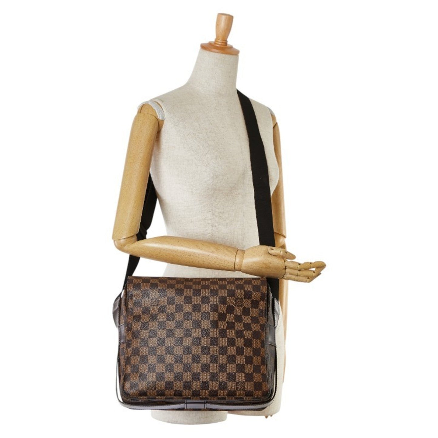 Louis Vuitton Brown Pvc Leather Shoulder Bag