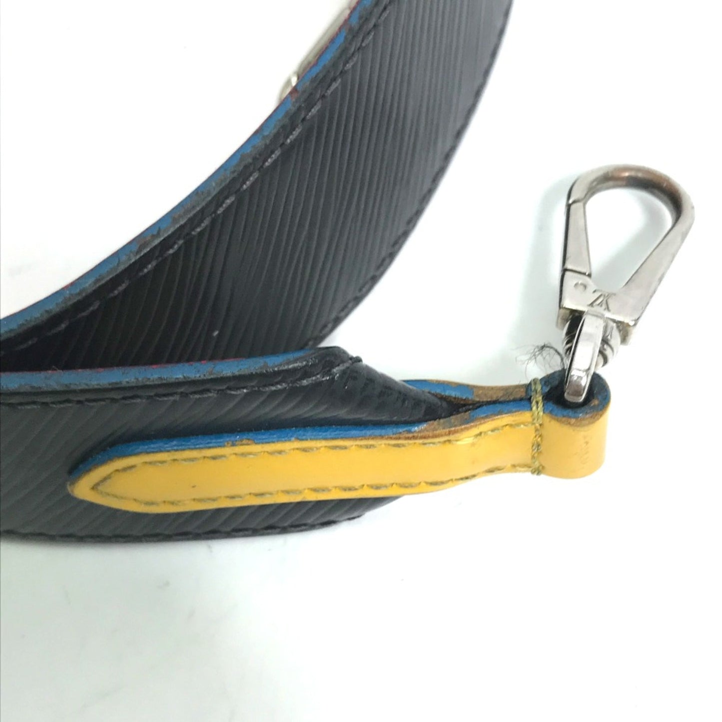 Louis Vuitton Black Leather Chain/Shoulder Wallet