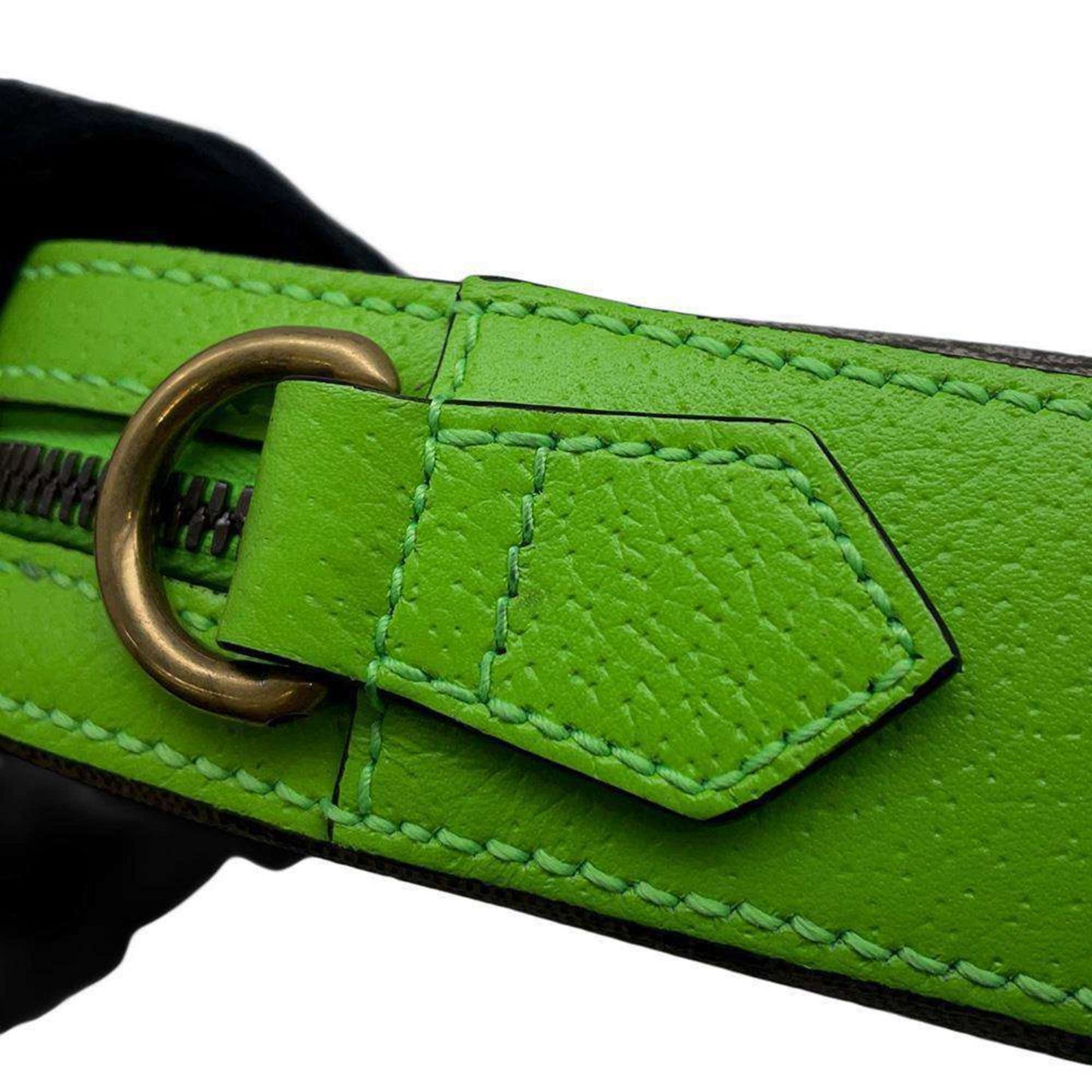 Gucci Beige Green Gg Supreme Leather Clutch Bag Shoulder Bag