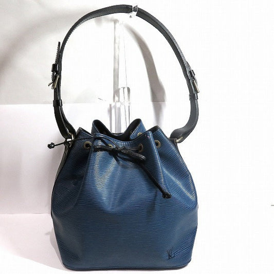 Louis Vuitton Blue Toledo Blue Leather Shoulder Bag ()