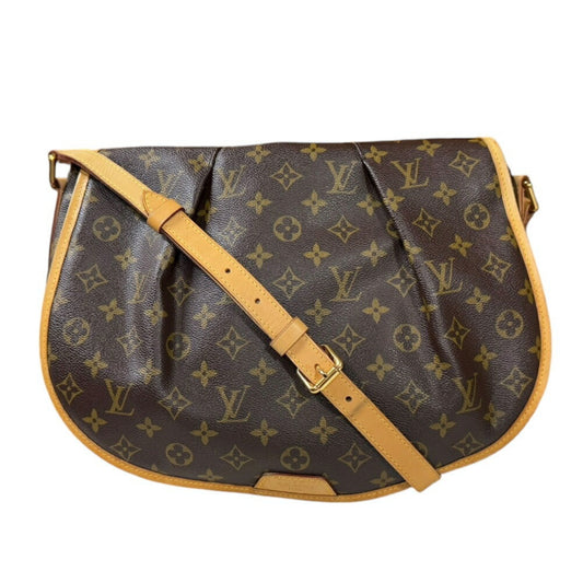 Louis Vuitton Brown Monogram Canvas Shoulder Bag ()
