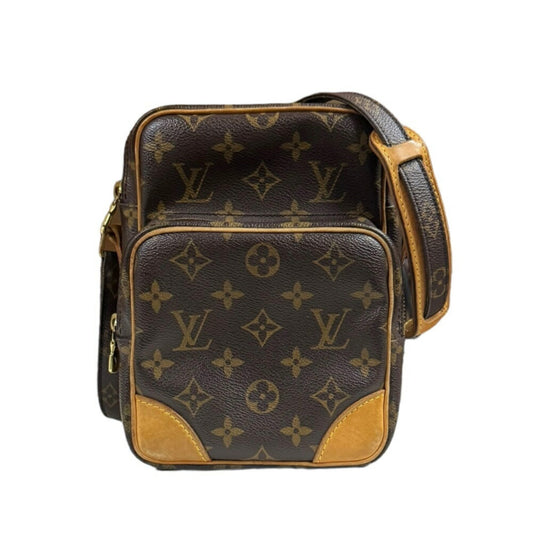 Louis Vuitton Brown Monogram Canvas Shoulder Bag ()