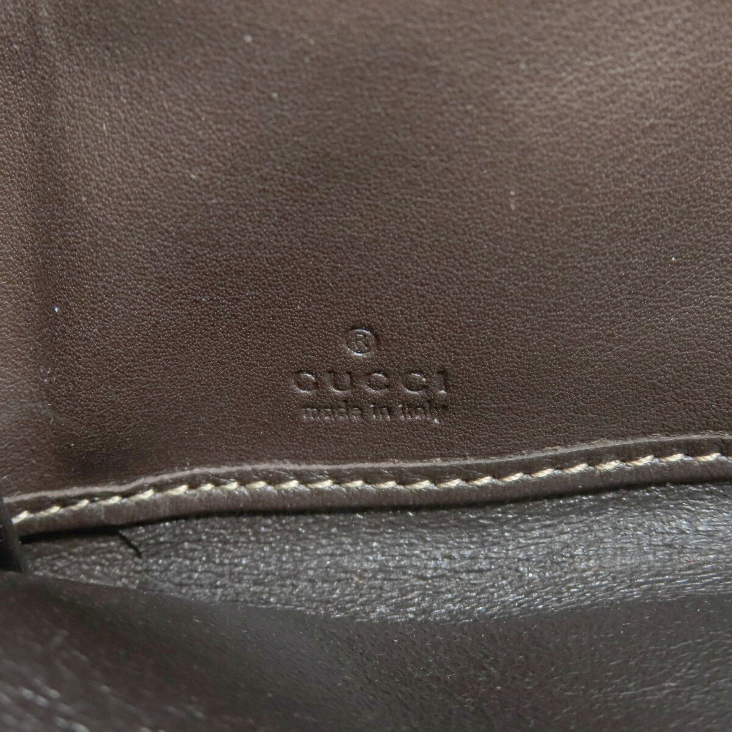 Gucci Brown Canvas Long Wallet (Bi-Fold)