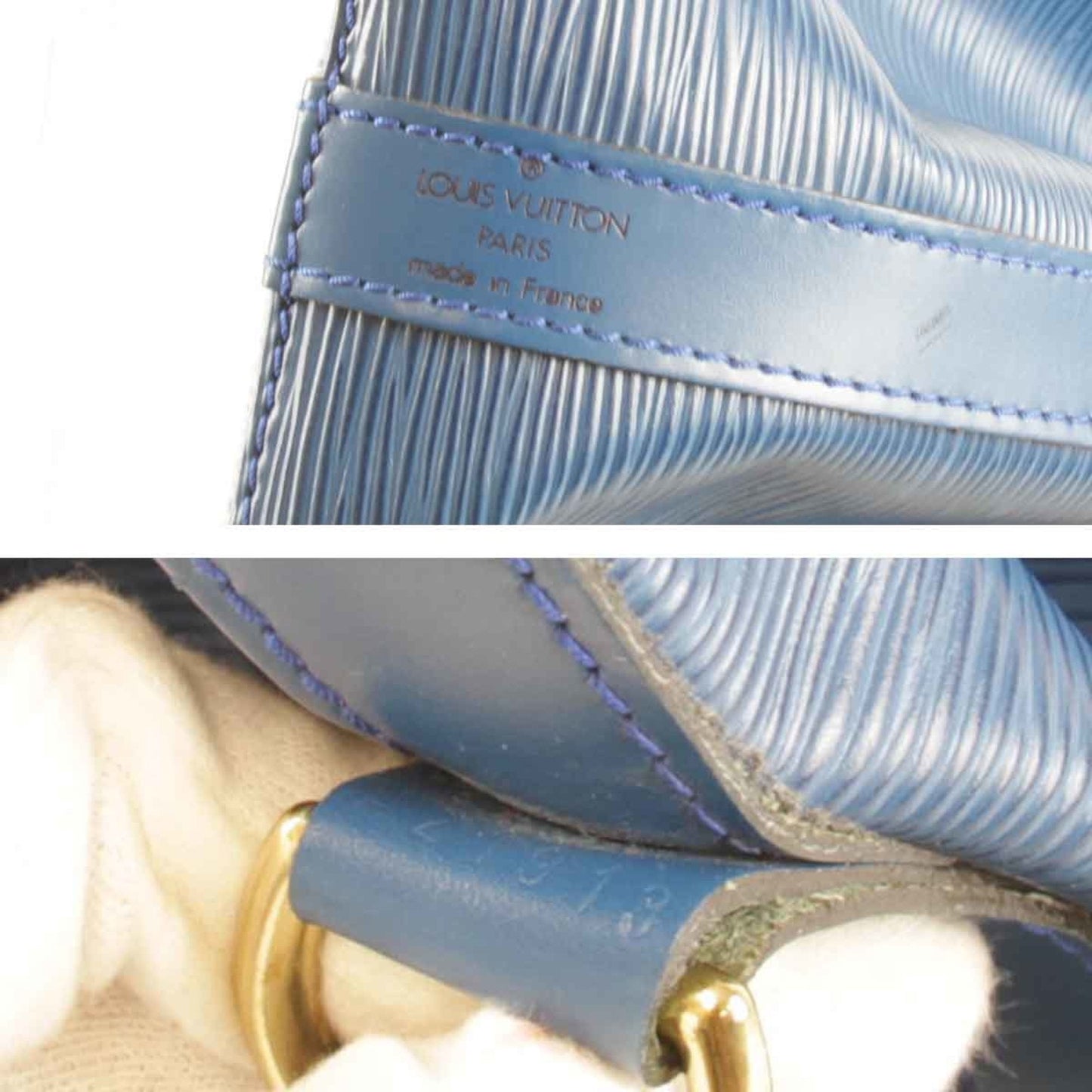 Louis Vuitton Blue Epi Leather Shoulder Bag