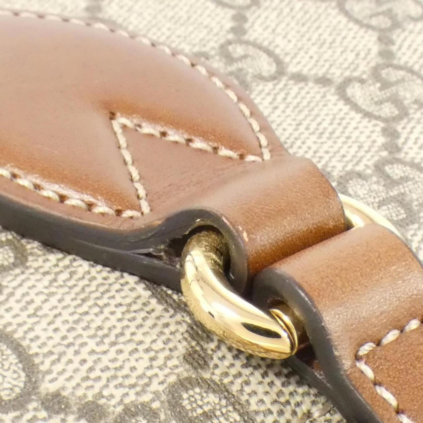Gucci Beige Gg Supreme Leather Tote Bag