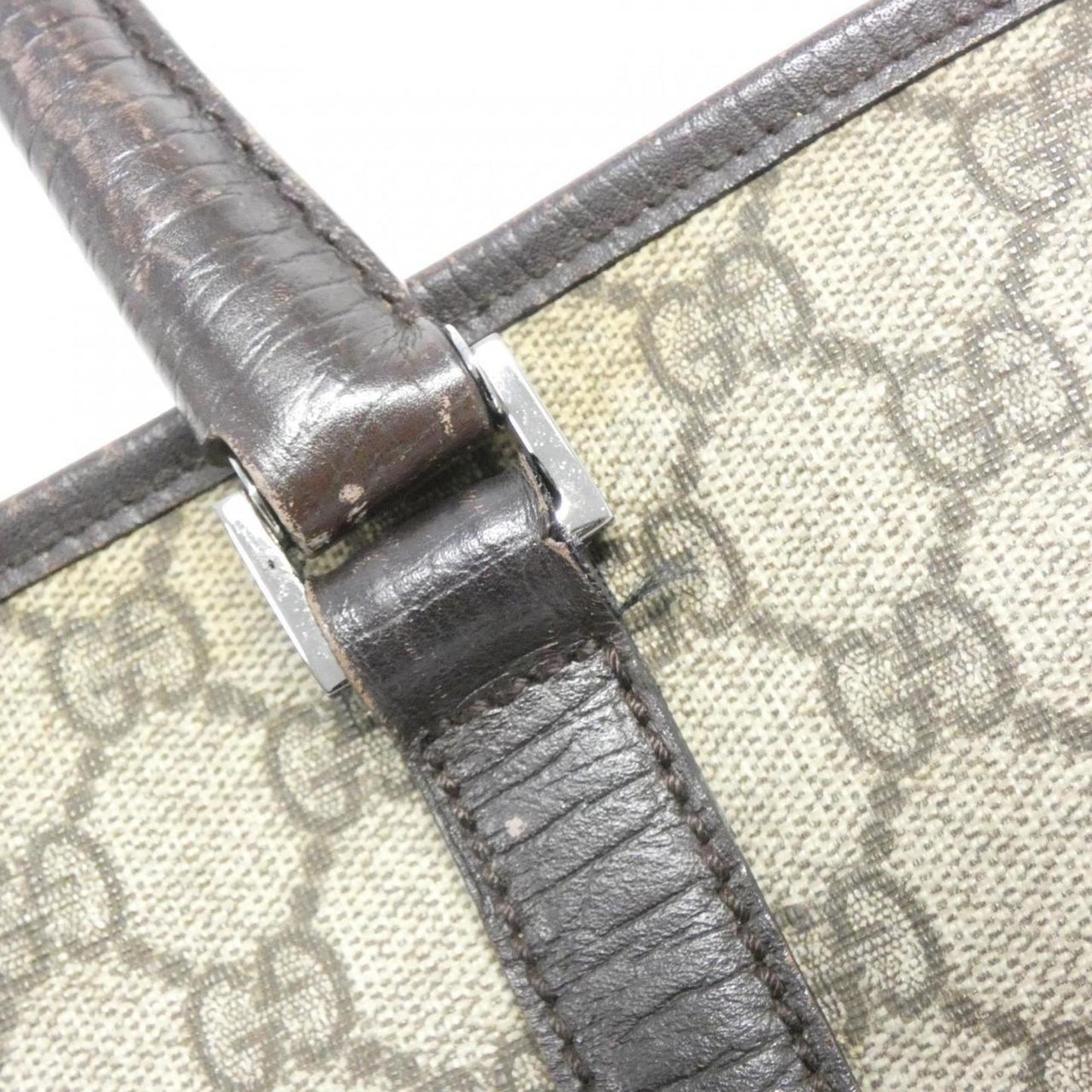 Gucci Beige Brown Gg Plus Tote Bag