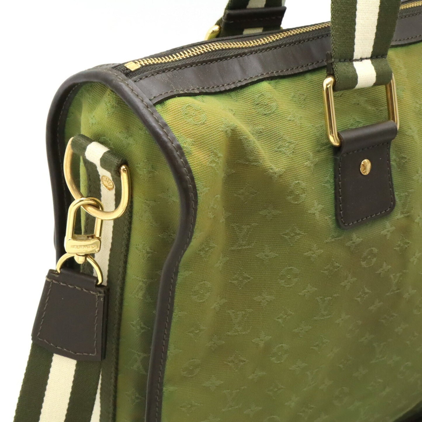 Louis Vuitton Monogram Mini Tst Khaki Canvas Leather Shoulder Bag